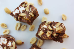 rocky road chocolate square (gluten free)