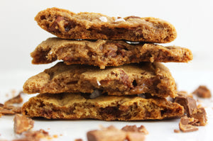 salted toffee chocolate chip cookie (gluten free)